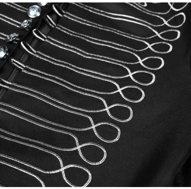 Medieval Gothic Steampunk Drummer Costume for Stage Performance detail 21
