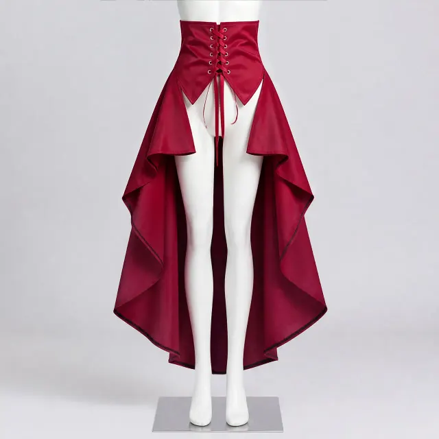 Medieval High-Waisted Pirate Ruffle Cosplay Skirt detail 1