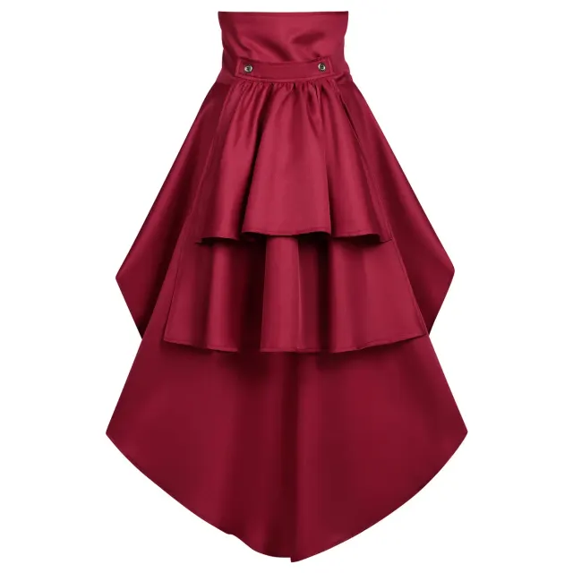 Medieval High-Waisted Pirate Ruffle Cosplay Skirt detail 2