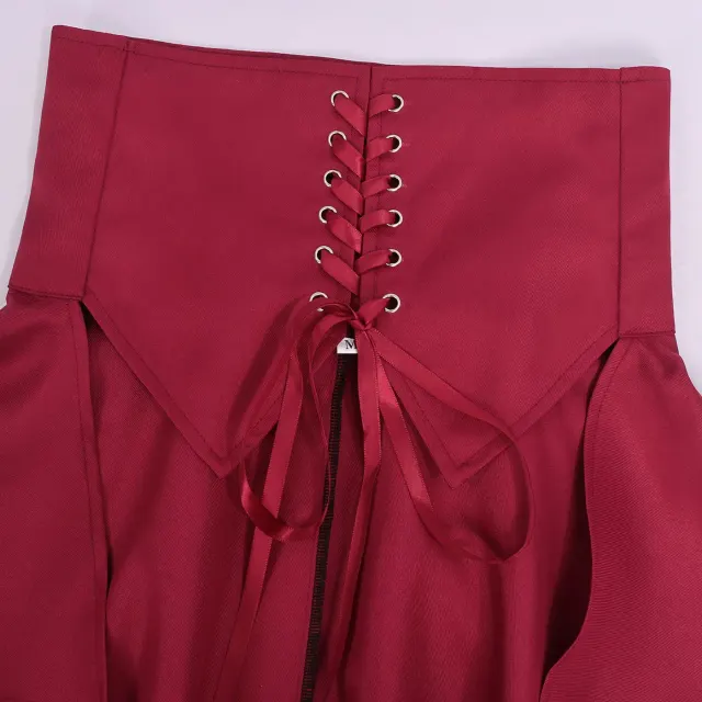 Medieval High-Waisted Pirate Ruffle Cosplay Skirt detail 3