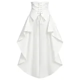 Pirate Ruffle Skirt - White