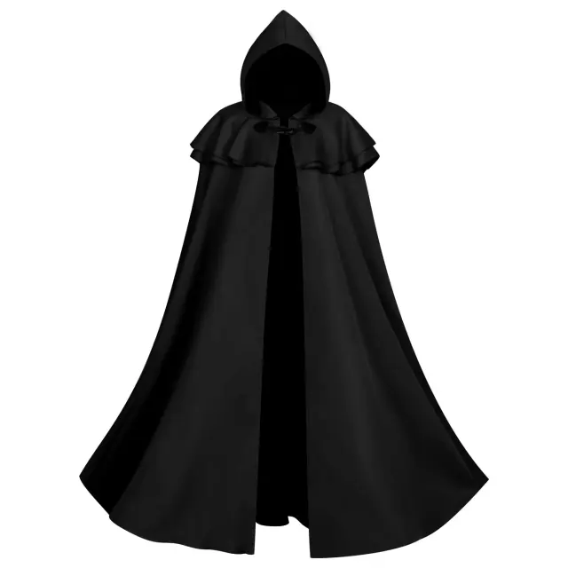 Medieval Hooded Knight Cape for Halloween Cosplay Stage detail 9
