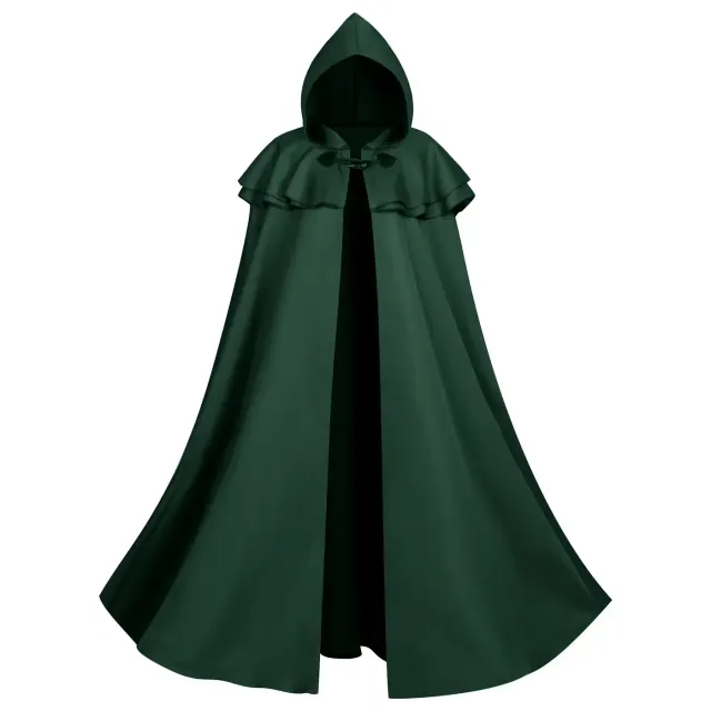 Medieval Hooded Knight Cape for Halloween Cosplay Stage detail 16