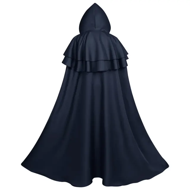 Medieval Hooded Knight Cape for Halloween Cosplay Stage detail 19