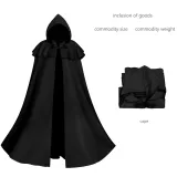 Hooded Cape - Black