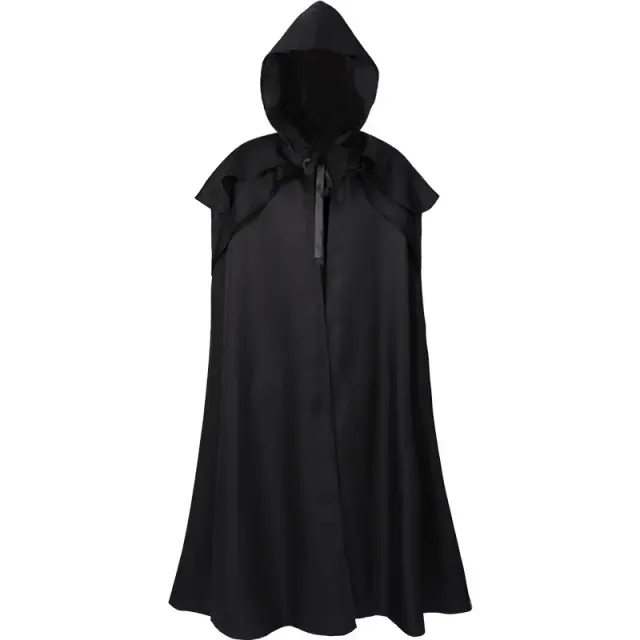Medieval Hooded Monk Cloak for Halloween Cosplay detail 2