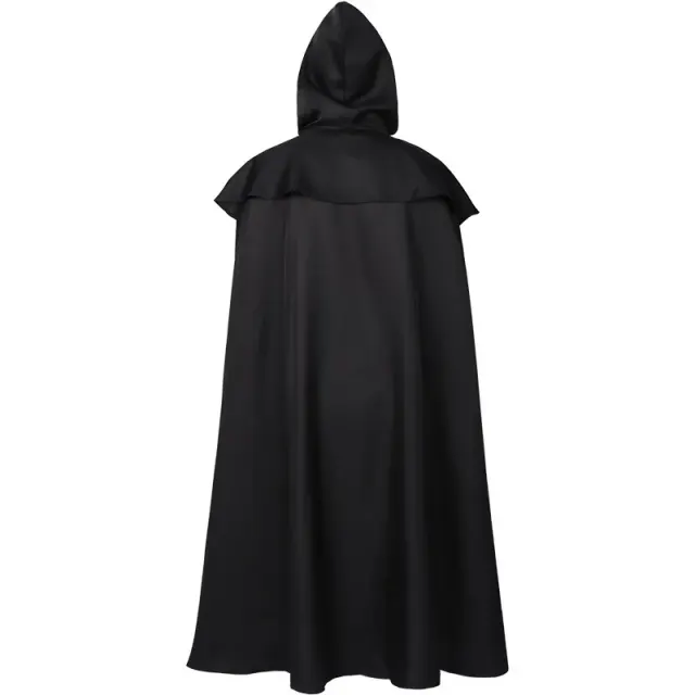 Medieval Hooded Monk Cloak for Halloween Cosplay detail 3