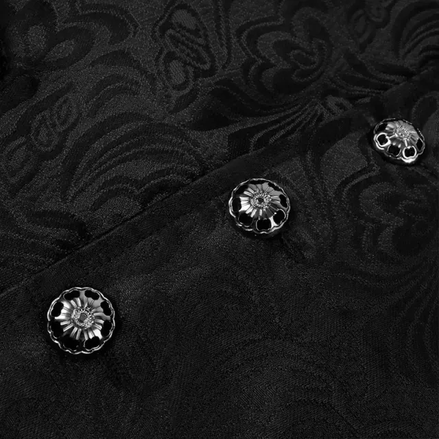 Medieval Jacquard Contrast Vest for Theater and Stage detail 2