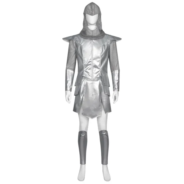 Medieval Knight Chainmail Cosplay Set Halloween Warrior Costume detail 2