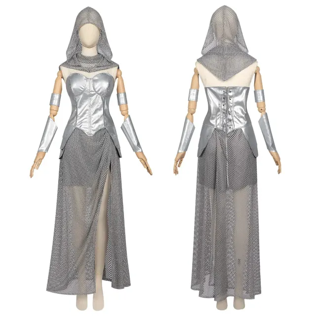 Medieval Knight Chainmail Cosplay Set Halloween Warrior Costume detail 18