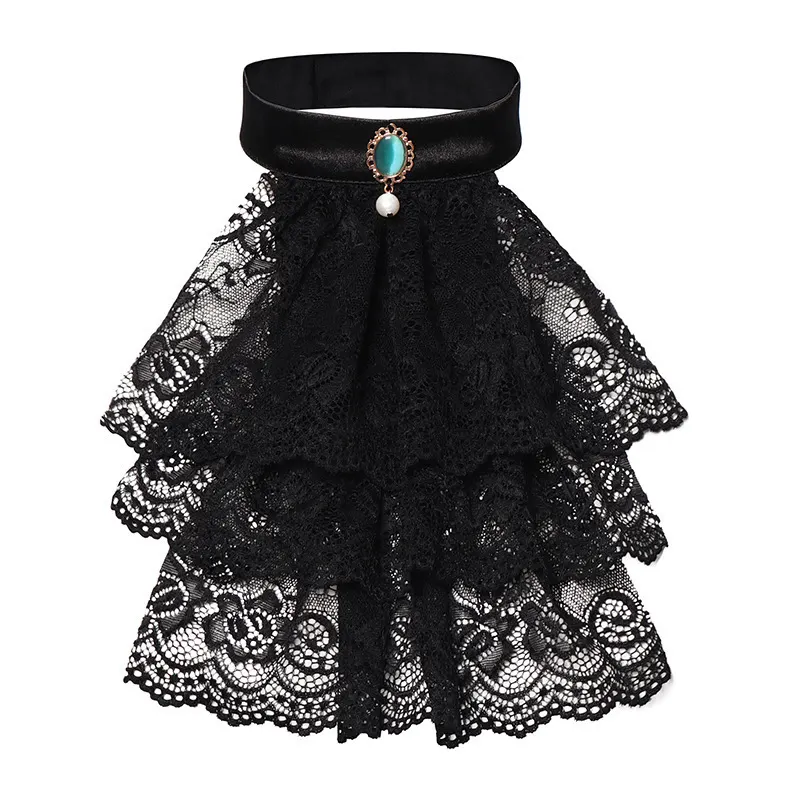 Medieval Lace Collar and Pirate Costume Accessory detail 15