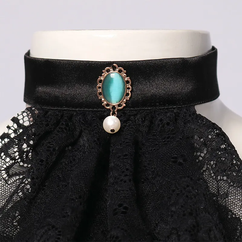 Medieval Lace Collar and Pirate Costume Accessory detail 16