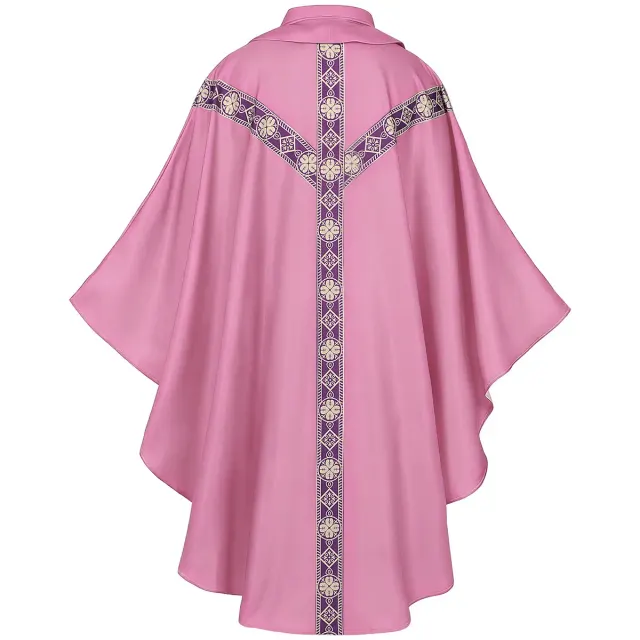 Mittelalterliche Priester-Mönchs-Cosplay-Robe mit bedrucktem Umhang Detail 16