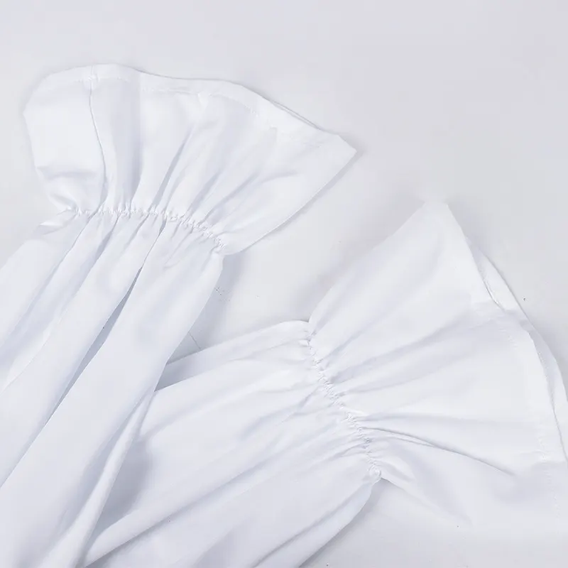 Medieval Puff Sleeve Drawstring Shirt for Cosplay and Stage detail 20