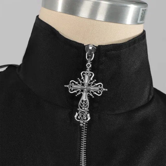 Medieval Punk Gothic Cosplay Jacket for Halloween Performance detail 2