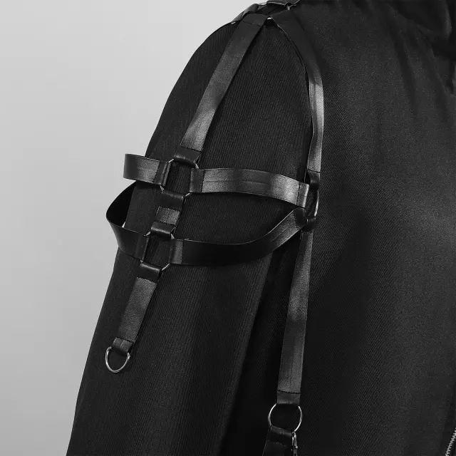 Medieval Punk Gothic Cosplay Jacket for Halloween Performance detail 5