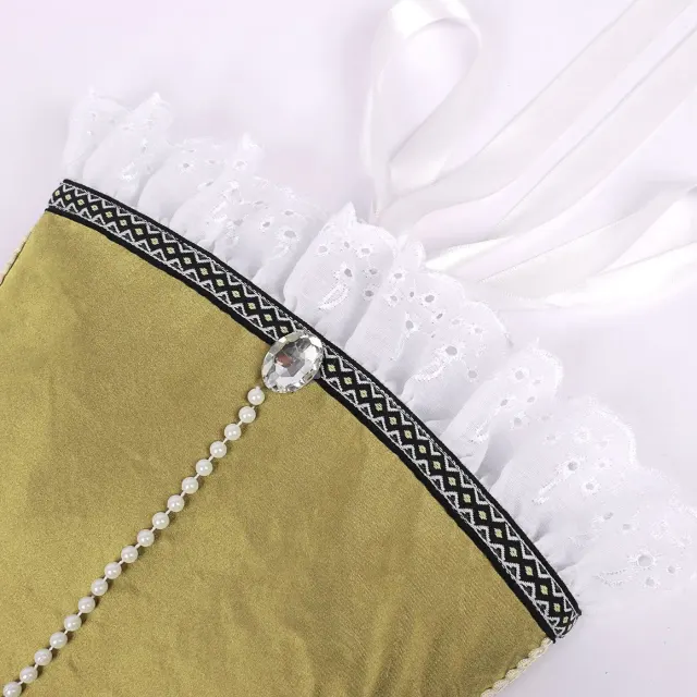 Women's Medieval Renaissance Cone Veil Hat for Halloween Cosplay detail 5