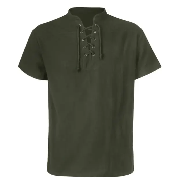 Medieval Renaissance Gothic Jacquard Warrior Costume Shirt detail 21