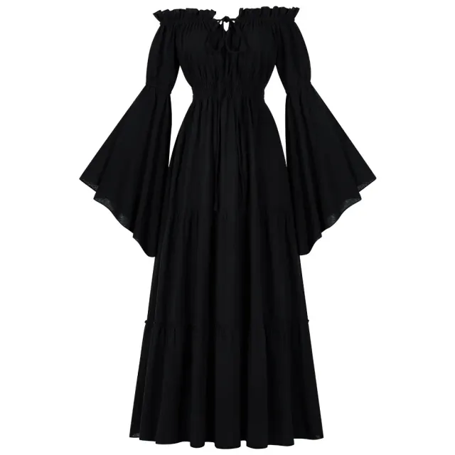 Medieval Renaissance Off-Shoulder Cosplay Dress for Stage detail 2