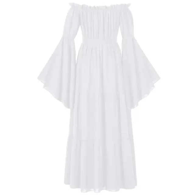Medieval Renaissance Off-Shoulder Cosplay Dress for Stage detail 11