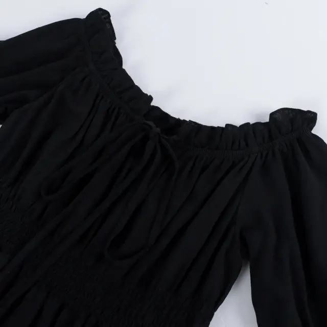 Medieval Renaissance Off-Shoulder Cosplay Dress for Stage detail 19