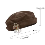 Medieval Renaissance Beret - Brown