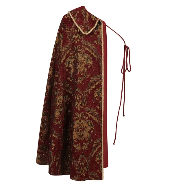 Medieval Renaissance Tudor King Half-Shoulder Cosplay Cape detail 2