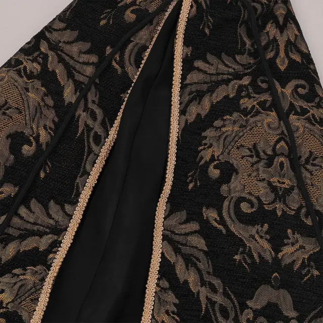Medieval Renaissance Tudor King Half-Shoulder Cosplay Cape detail 13