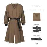 Costume de chevalier viking - Marron