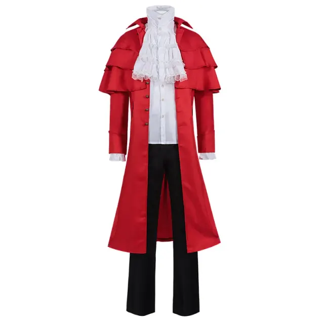 Medieval Stand Collar Cloak Jacket for Halloween Stage Cosplay detail 5