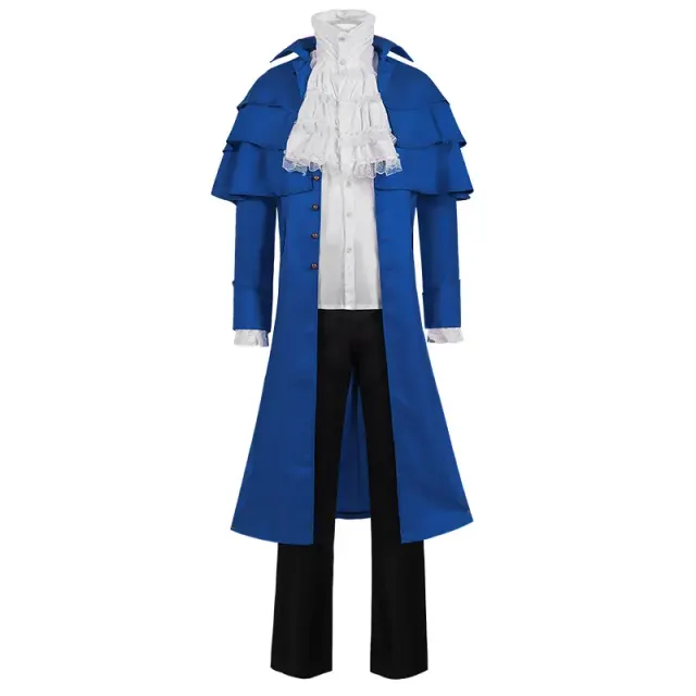 Medieval Stand Collar Cloak Jacket for Halloween Stage Cosplay detail 6