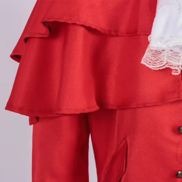 Medieval Stand Collar Cloak Jacket for Halloween Stage Cosplay detail 14