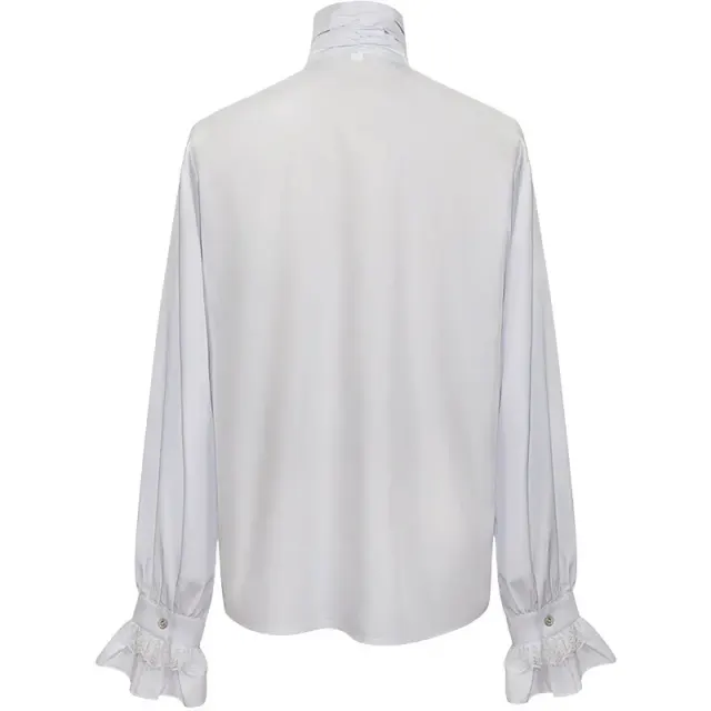 Medieval Stand Collar Cloak Jacket for Halloween Stage Cosplay detail 16