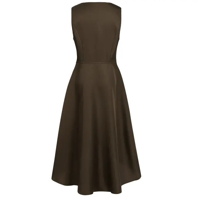 Vintage Medieval Steampunk Sleeveless Lace-Up Cosplay Dress detail 2