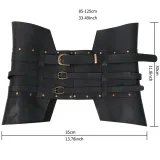 Leather Waist Cincher - Black