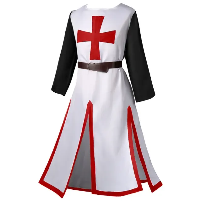 Medieval Templar Knight Cosplay Robe for Stage and Party detail 20