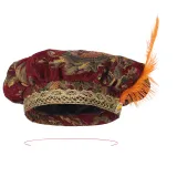 251117 Medieval Men's Hat - Red