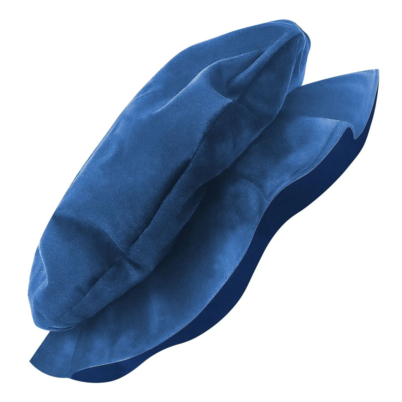 Medieval Tudor Flat-Top Faux Suede Beret Hat detail 7