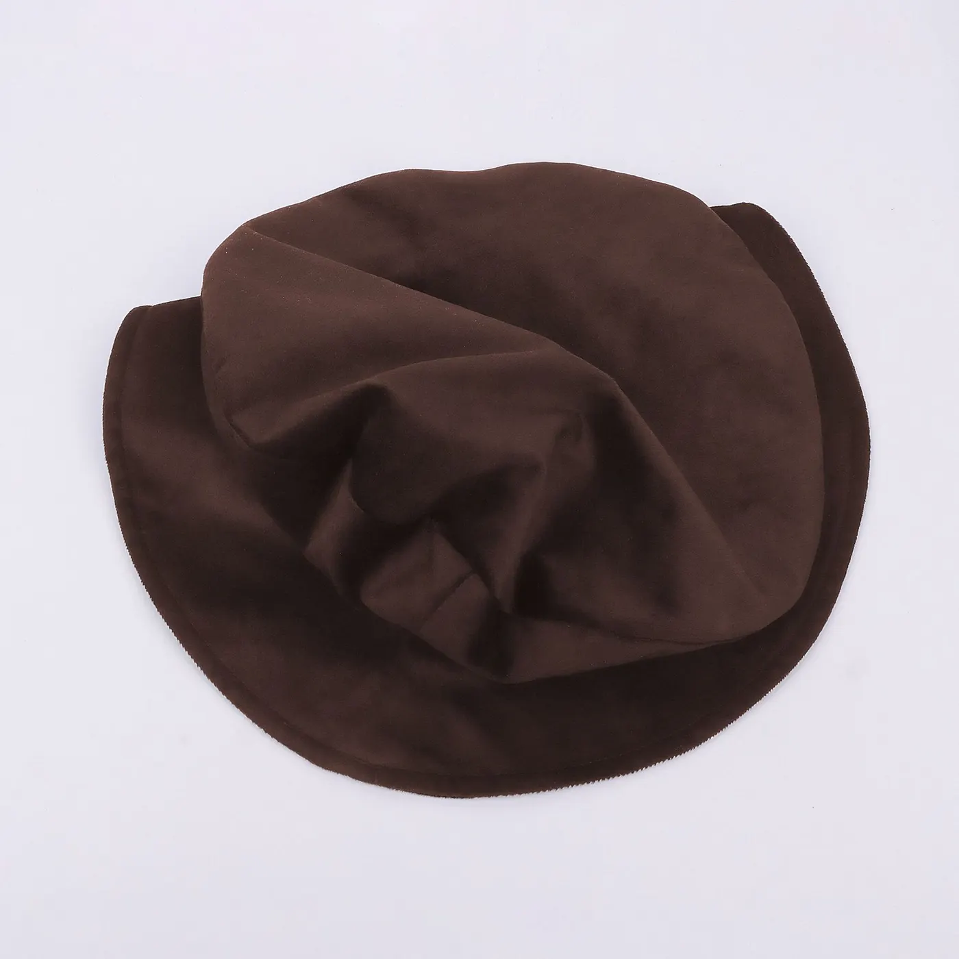 Medieval Tudor Flat-Top Faux Suede Beret Hat detail 23