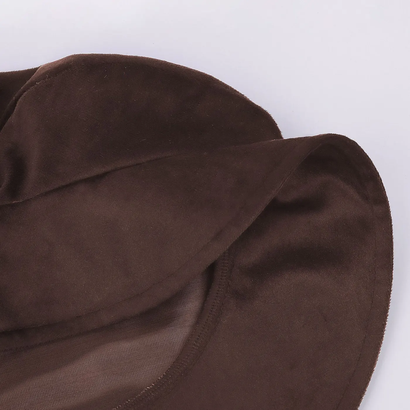 Medieval Tudor Flat-Top Faux Suede Beret Hat detail 24