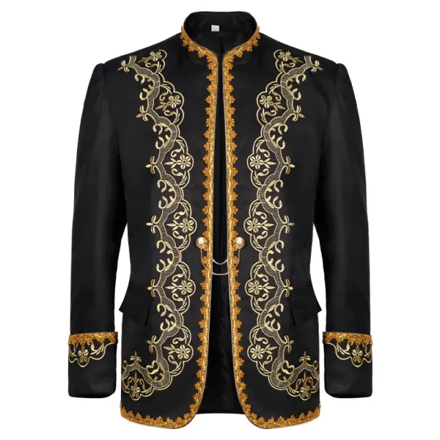 Medieval Unisex Long Sleeve Formal Cosplay Jacket detail 2