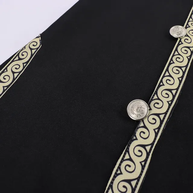 Medieval Viking Waist-Tied Tunic Knight Cosplay Costume detail 6