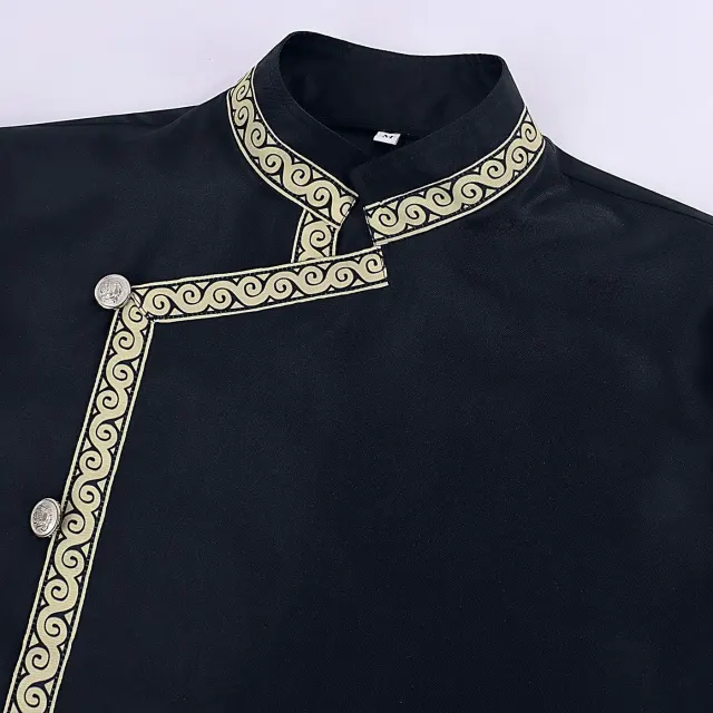 Medieval Viking Waist-Tied Tunic Knight Cosplay Costume detail 12