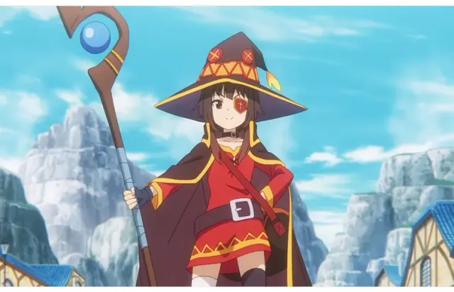 Megumin Cosplay Costume Full Set Halloween Magic Robe detail 1