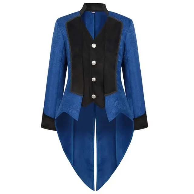 Men's Steampunk Gothic Victorian Tailcoat Stage Costume detail 1