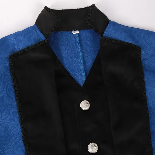 Men's Steampunk Gothic Victorian Tailcoat Stage Costume detail 3