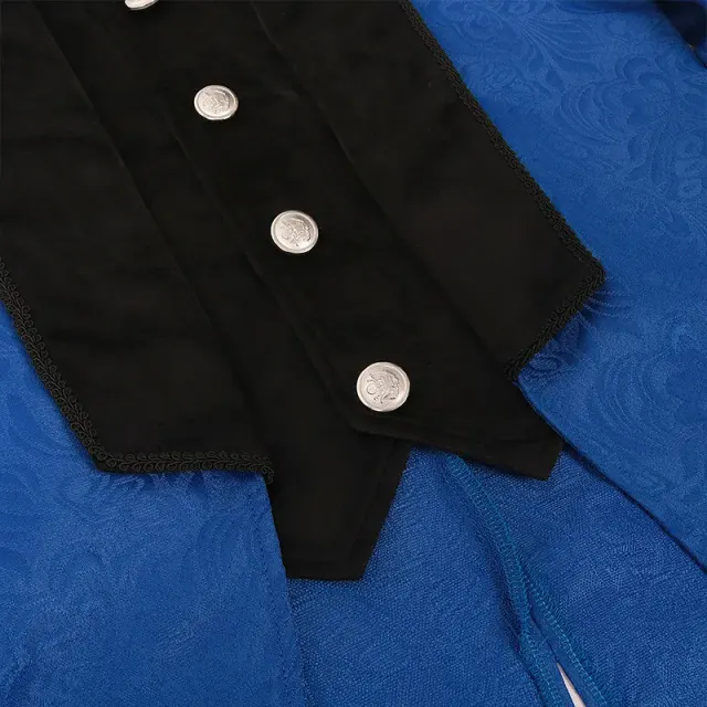 Men's Steampunk Gothic Victorian Tailcoat Stage Costume detail 5