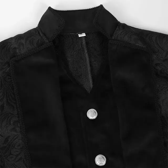 Men's Steampunk Gothic Victorian Tailcoat Stage Costume detail 12