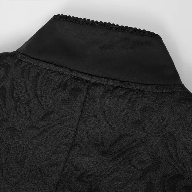 Men's Steampunk Gothic Victorian Tailcoat Stage Costume detail 18