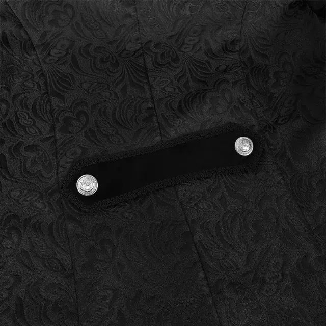 Men's Steampunk Gothic Victorian Tailcoat Stage Costume detail 19
